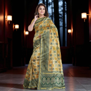 Yellow Dola Pure Patola Saree with Blouse – Traditional & Festive Wear