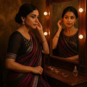 Wine Chanderi Silk biskos zari Crush feel Saree with Designer Blouse