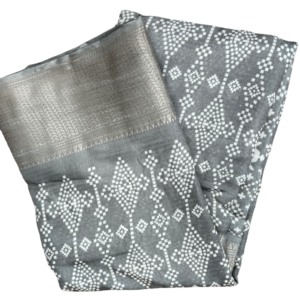Grey Dola Silk Saree