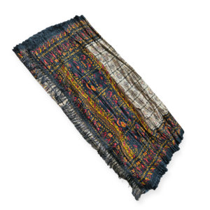 Black Crush Moss Dola Printed Saree