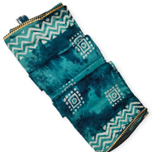 Blue Dola Cotton Saree with Blouse