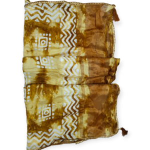 Yellow Dola Cotton Saree with Blouse