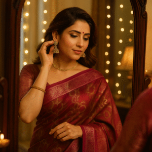 Rani Pink Banarasi Kora Silk Saree with Golden Zari - Lightweight Royal Elegance